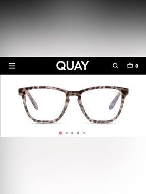 NWT Quay Australia Blue Light Glasses in Tortoiseshell Frame Hardwire 125